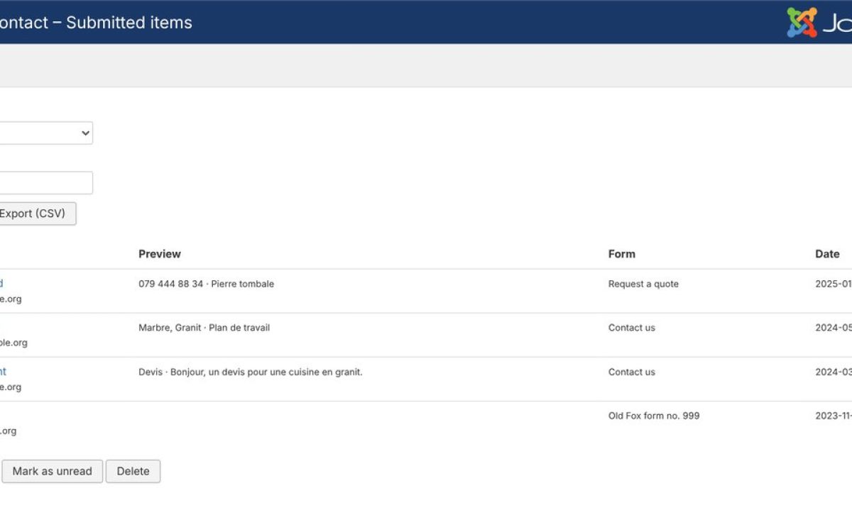 Step 5 – Your old enquiries are there